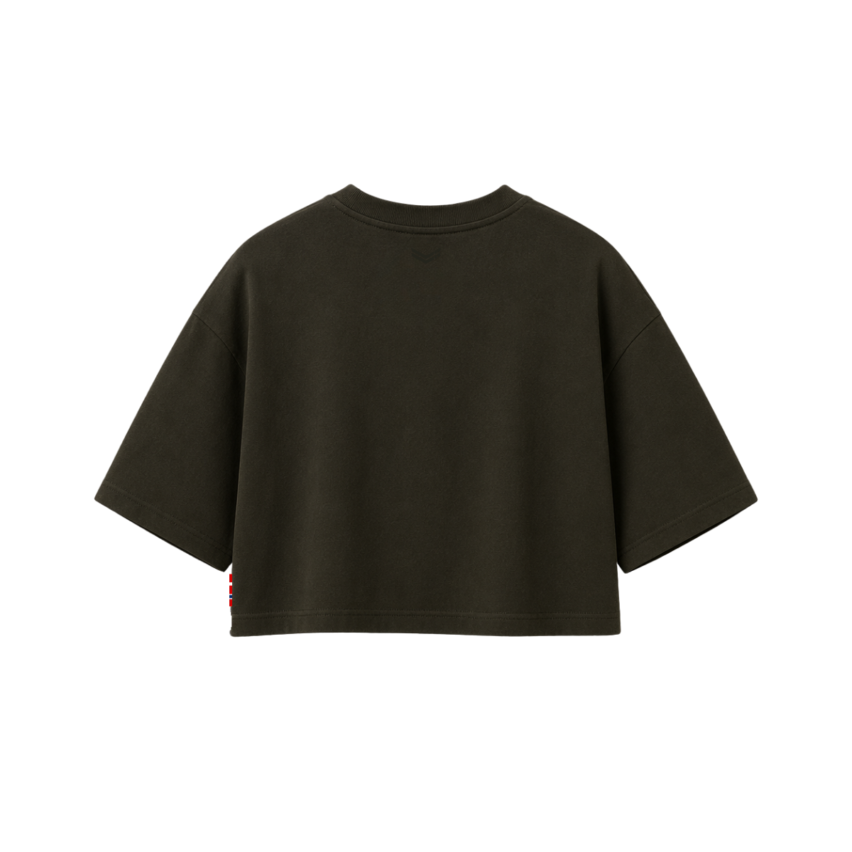 Core Crop Tee - Combat Green