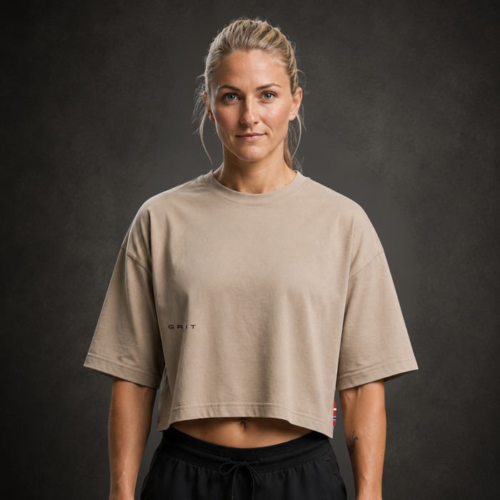 Core Crop Tee - Desert