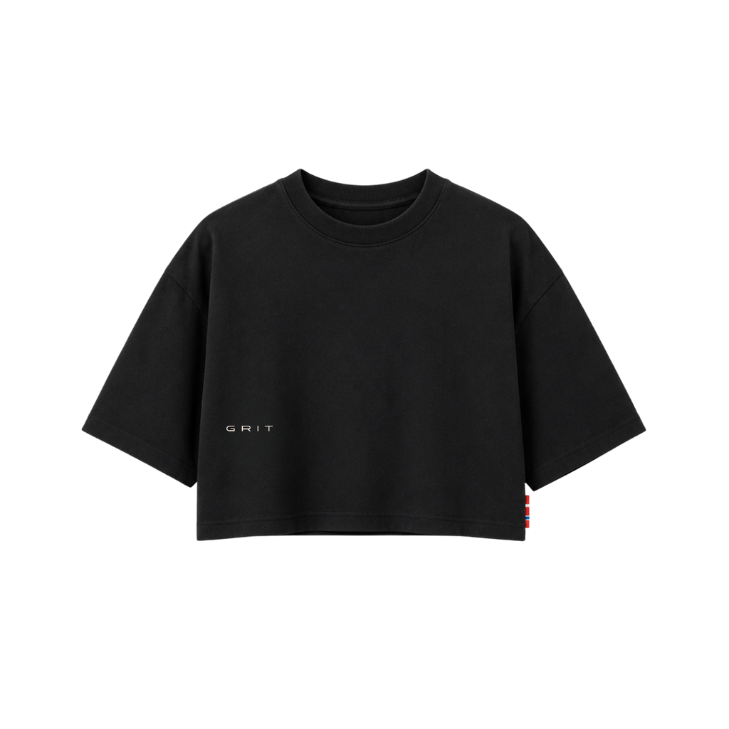 Core Crop Tee - Blackout